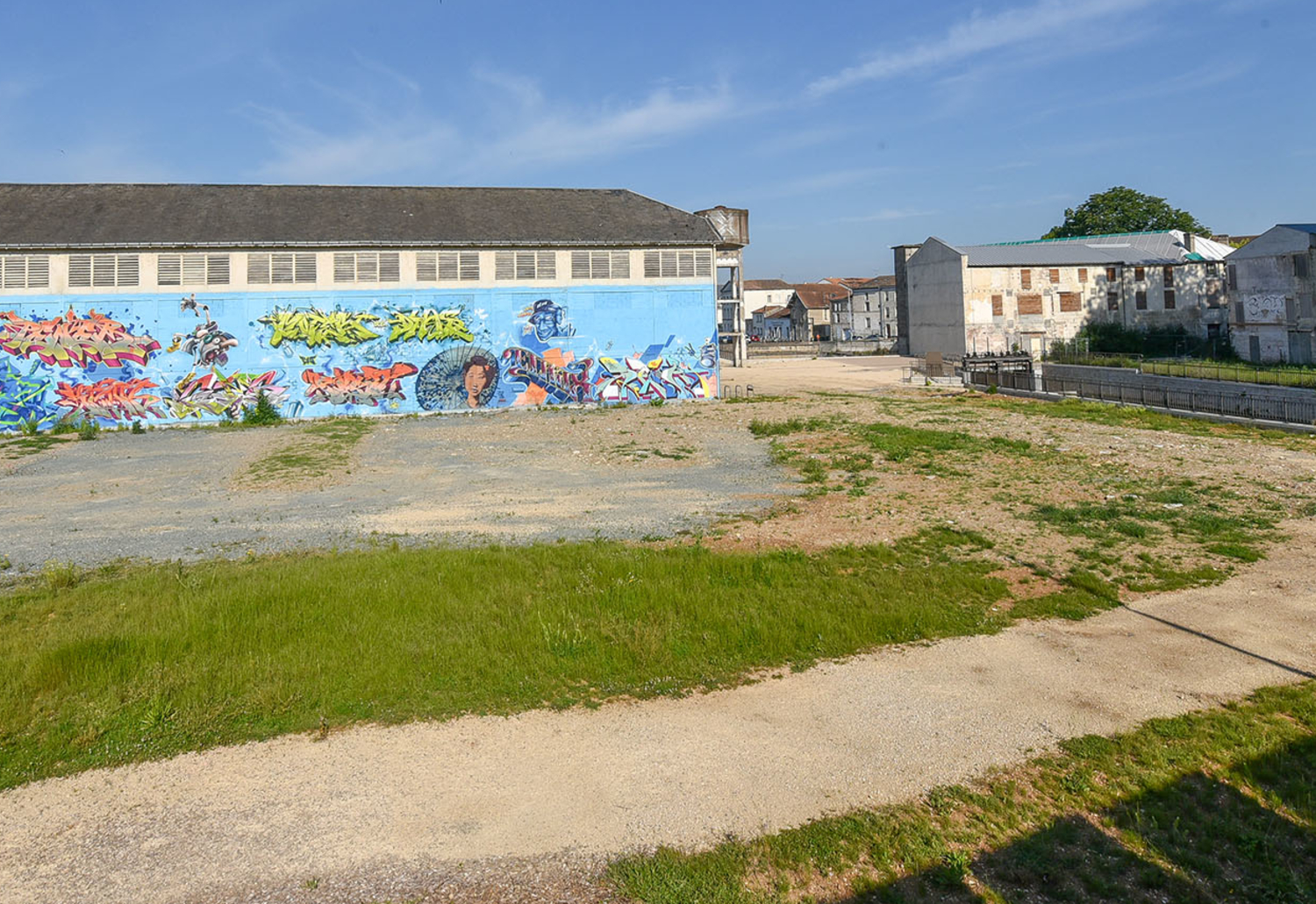 Emplacement des futurs Jardins du marais mouillé, mai 2018 @Bruno Derbord