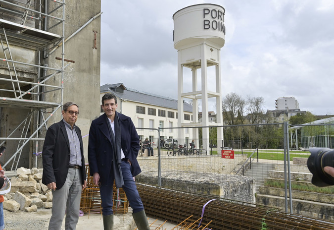 L'architecte Hervé Beaudouin et le maire de Niort, Jérôme Baloge ©Darri