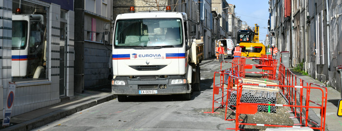 Enfouissement des reseaux electriques et telephoniques rue du Marechal Leclerc