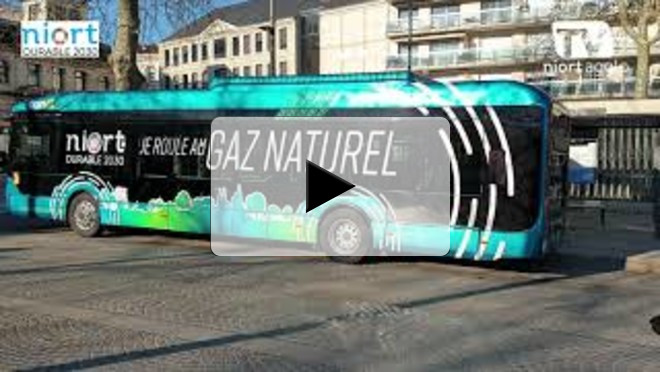Expérimentation d'un bus au gaz naturel sur le réseau tanlib #NiortAgglo