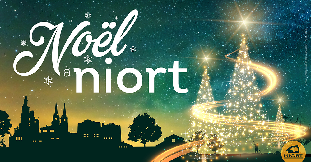 Affiche de Noël à Niort 2020