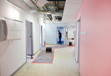 travaux de reamenagement a la Creche de l?Orangerie