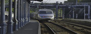 Arrivée du premier TGV "Bolide" LGV en gare de Niort