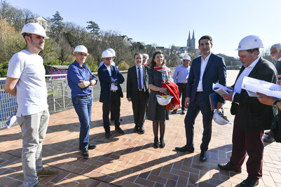 Visite de chantier de la piscine Pré Leroy Visite de chantier de la piscine Pré Leroy