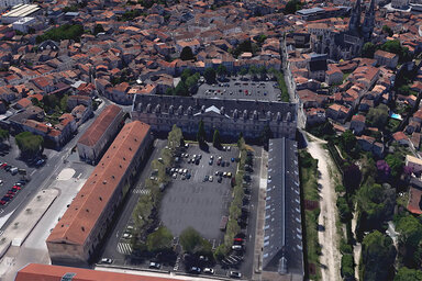 Photo aérienne du centre Du Guesclin