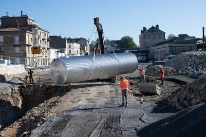 Gare Niort Atlantique : citernes eaux de pluie - Agrandir l'image 121 sur [166], fenêtre modale