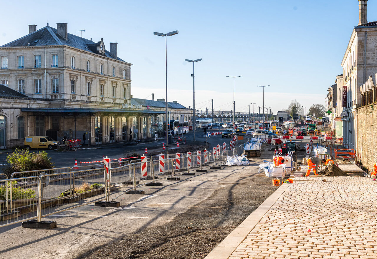 Travaux de la gare
