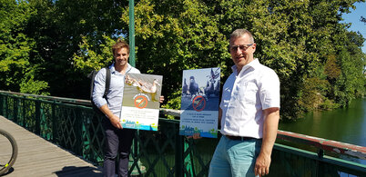 Thibault Hébrard, adjoint au maire en charge notamment du développement durable, de l’environnement, de la santé et Philippe Terrassin adjoint au maire, en charge des quartiers et de la vie participative. 