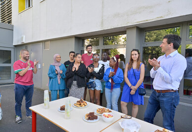 Inauguration chantier participatif au Clou Bouchet en presence de M. Jerome Baloge