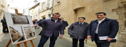 Visite de l'Hôtel d'Estissac rénové, le 2 mars 2022 en présence des partenaires financiers, la Ville de Niort, Niort Agglo, l'Etat et l'ANAH. Crédit I.Toesca