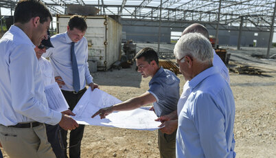 Visite du chantier Cartorel sur la ZAC Le Luc - Les Carreaux