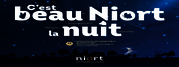 C'est beau Niort la nuit