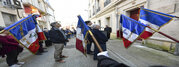 Inauguration de la plaque du resistant Léon Stuardi mort résistant à Niort et mort en déportation Guerre 39-45