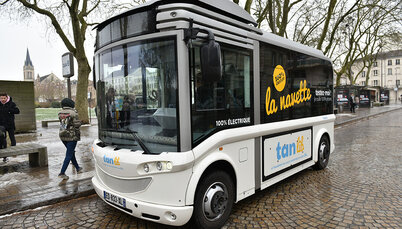 Navette électrique en test ©Bruno Derbord Navette électrique en test ©Bruno Derbord