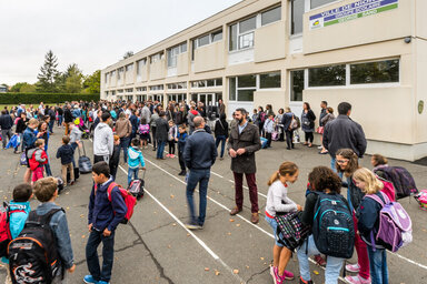 Rentrée scolaire au groupe scolaire George Sand ©Alex Giraud