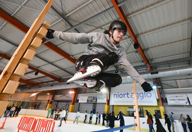 Freestyle à la patinoire de Niort Agglo