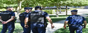 Dans le cadre de la convention de sécurité publique, police Nationale et municipale interviennent sur certaines opérations communes, bas de Brèche recherche de stupéfiants.