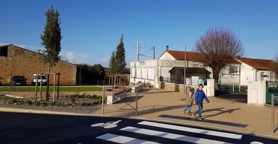 Un nouveau parvis pour l’école de la Mirandelle