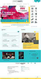 Page d'accueil site internet de l'Agglomération