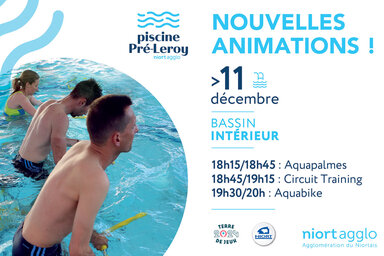 Cours à la piscine de Pré-LEroy