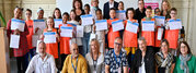 Remise de diplomes de mediateurs aux eleves mediateurs de l'ecole primaire Jules Ferry