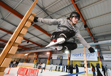Freestyle a la patinoire