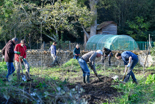 lancement chantier participatif jardin-foret gourmand chemin des brouettes