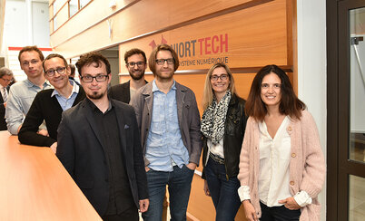 Les cinq start-up lauréates du concours French AssurTech, 17 mai 2018 à NiortTech, 15, rue de l'Hôtel de Ville ©BD Les cinq start-up lauréates du concours French AssurTech, 17 mai 2018 à NiortTech, 15, rue de l'Hôtel de Ville ©BD