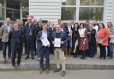 SIgnature de partenariat entre Origine France Garantie et Entreprise du patrimoine vivant dont ENO a recu le label et la certification. SIgnature de partenariat entre Origine France Garantie et Entreprise du patrimoine vivant dont ENO a recu le label et la certification.