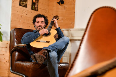 Olivier Fautrat musicien et professeur de guitare au conservatoire