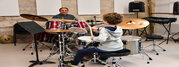 Activites de cours au conservatoire AUguste Tolbeque. Professeurs et eleves en situation de cours.