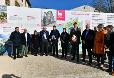 Visite du prefet Rollon Mouchel-Blaisot, directeur du programme Coeur de ville