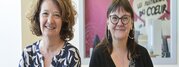 Veronique Thurpeau et Solange Donnadieu mecenat social au restos du c?ur a Niort