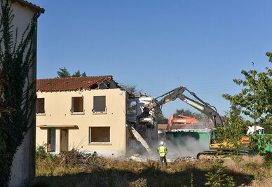 démolition des pavillons